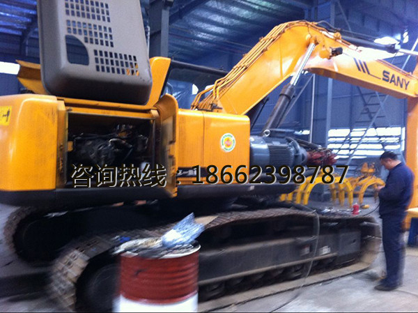 挖掘机油电两用 抓钢机 改装